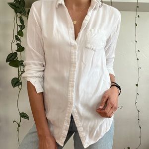 Long sleeve white button down